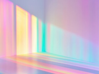 Vivid Rainbow Light Beams