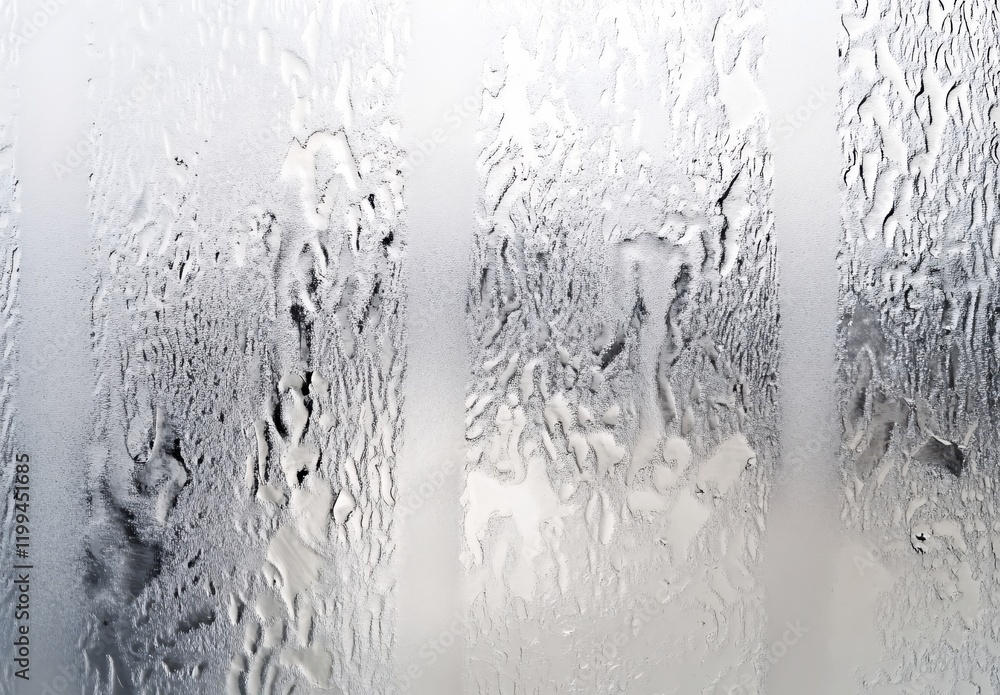 Poster abstract winter window frost pattern texture background