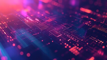 This abstract technological background features vibrant colors and intricate patterns, ideal for themes related to Web3 events and digital innovation. Perfect for visual projects.