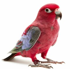Obraz premium Rose breasted cockatoo or galah, isolated on white background
