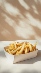 Golden Bites: Crispy Fries in a Classic Box