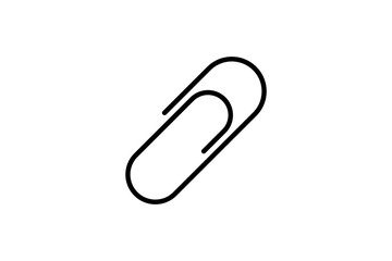 Paper Clip icon. icon related to Office. suitable for web site, app, user interfaces, printable etc. line icon style. simple vector design editable