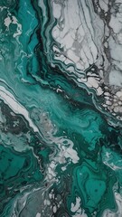 Obraz premium Marble surface background, turquoise, white, silver