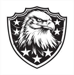 coat of arms with eagle and shield