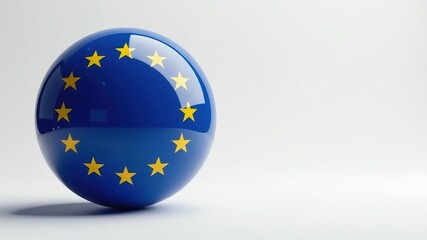 European Union Flag 3D Sphere - High Definition