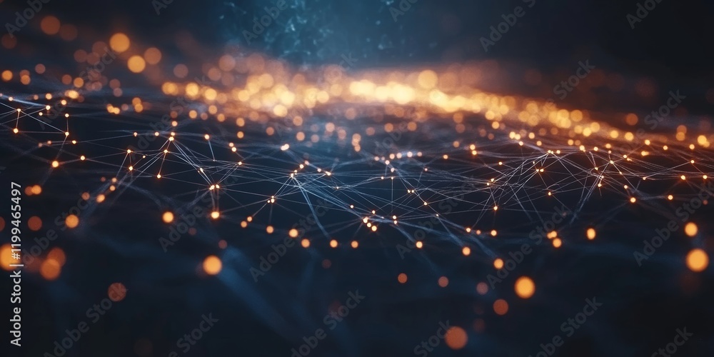 Poster artificial intelligence machine learning business internet technology concept, generative ai