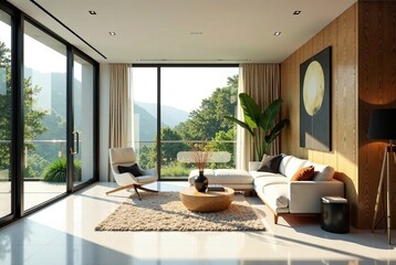 Fototapeta premium Dream Home for Lovebirds: Tour Showcase