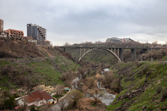 Hrazdan Gorge and Bridge in Yerevan