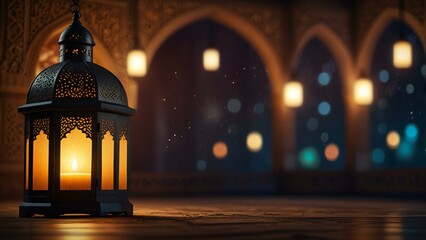 mosque in night