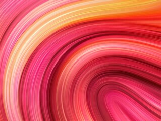 Naklejka premium A vibrant swirl of pink and orange hues, creating a dynamic, fluid pattern that evokes warmth and energy.