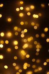 abstract background with bokeh, bokeh light effect, background of gold