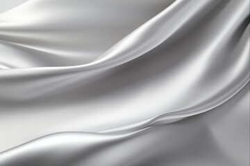 Fototapeta premium Gray Blur: Airy Delicate Texture of Polished Light Metal Effect on Empty Grey Background