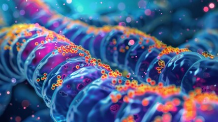 Use this image in materials about biology and medicine, especially in sections on cells and molecular structures. Suitable for scientific articles and educational resources.