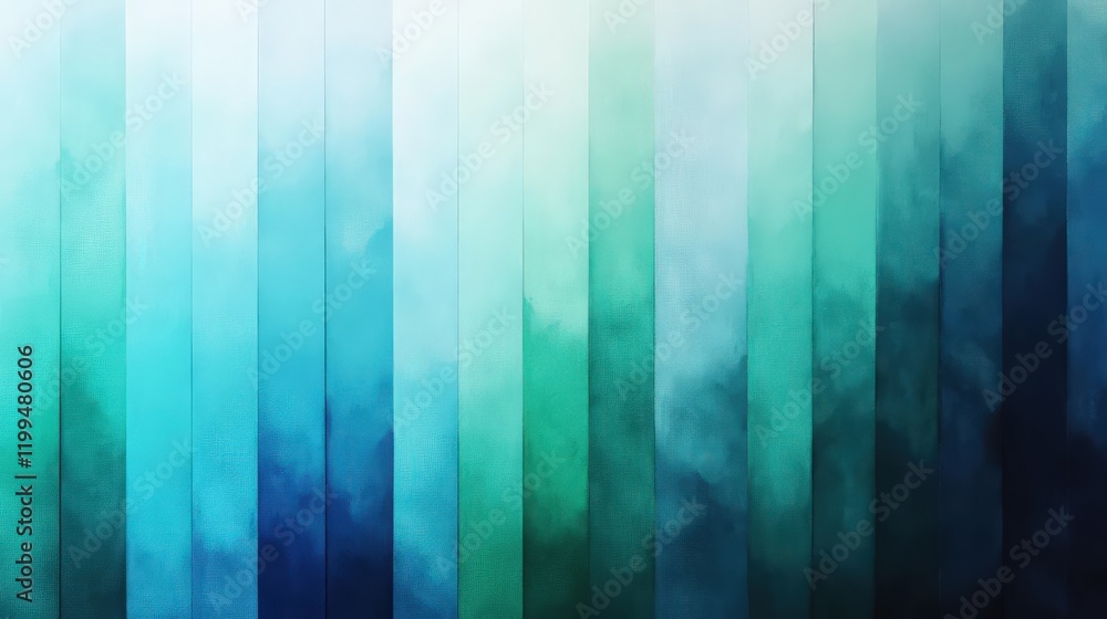 Poster abstract vertical color gradient from light teal to dark blue for background design