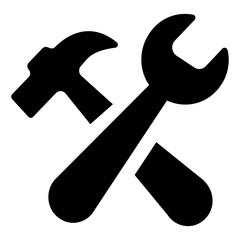 Tool colorful vector flat glyph icon.