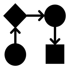 Info graph colorful vector flat glyph icon.