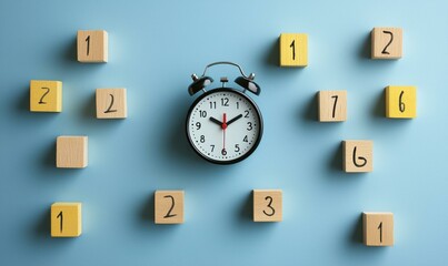 Naklejka premium Motivational tips for work-life balance and effective time management