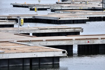 boat dock slips empty