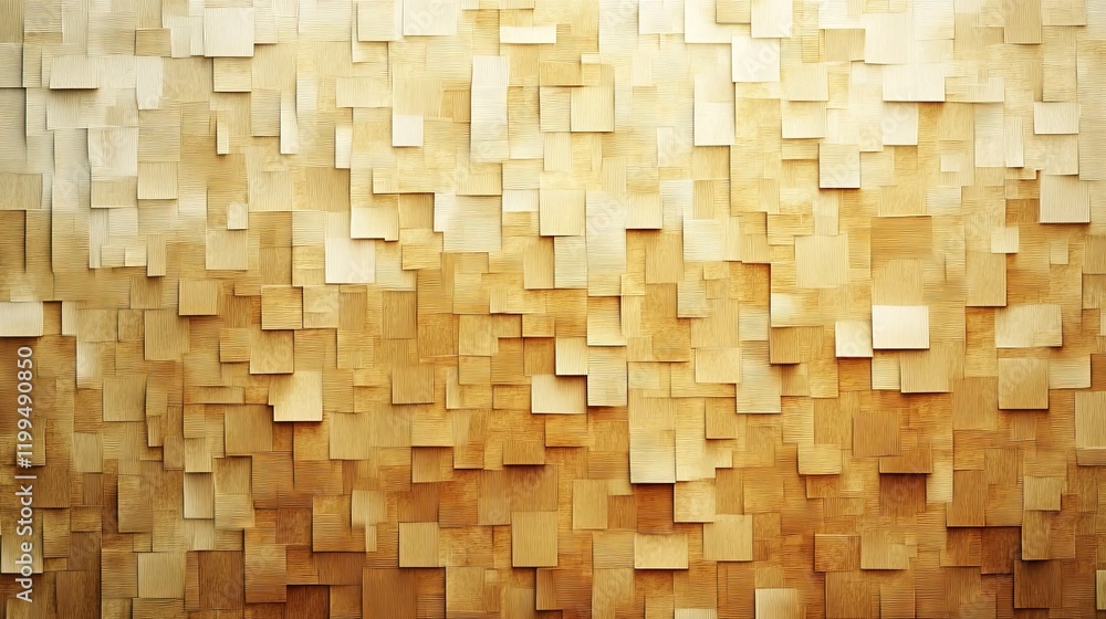 Poster Golden abstract background with cubic texture.  Perfect for modern design projects.