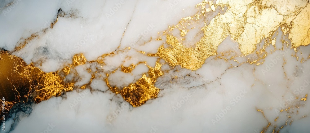 Poster abstract black and gold marble texture with sparkling elements and elegant design suitable for backg