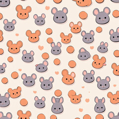 seamless pattern with bears