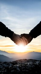 Executive shaking hands after closing a successful deal, business leadership success, partnership and growth