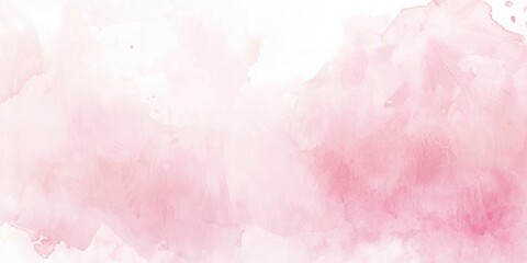Soft pink watercolor texture with abstract cloud-like brush strokes