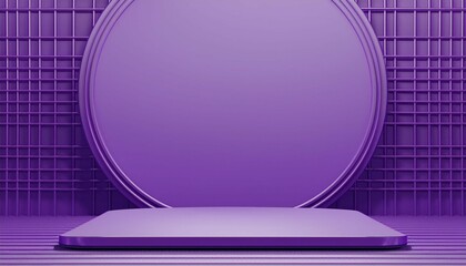 3d background product display podium scene with purple geomatric platform purple background with 3d podium empty space for product text and promotion 3d illustation render
