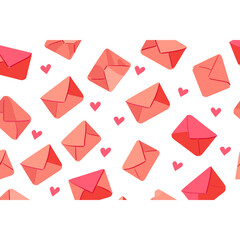 Illustration love envelope background envelopes pattern vector