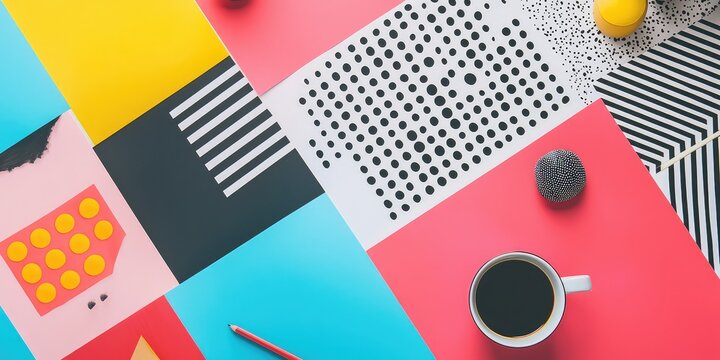 Graphic design trends with bold typography