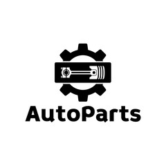 Auto parts logo design. Automotive parts, automobile repairing car, vector design and illustration