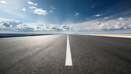 Fototapeta premium vast empty runway