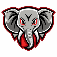 elephant head vector