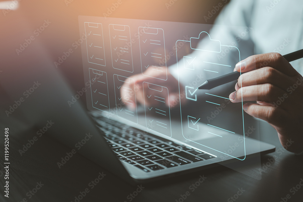 Aufkleber Paperless organization: Transforming workflows with advanced checklist systems.