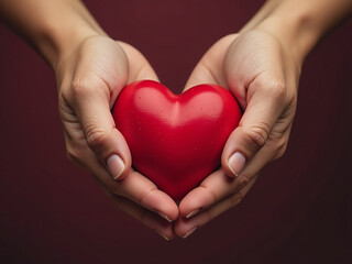 Las Manos Aprietan El Corazón Mostrando Afecto Y Compasión Hacia Alguien O Algo Muy Querido. 00001