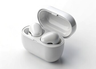 Premium Wireless Earbud Case 3D Mockup - Isolated Matte Finish -  Perfect for Product Presentation & Branding