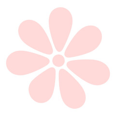 Flower silhouette illustration minimalist background vector