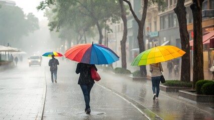 person with umbrella