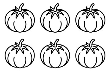 Tomato Line Art Vector Bundle