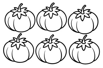 Tomato Line Art Vector Bundle