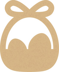 Easter Wicker Basket With Eggs