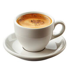 Aromatic Espresso Coffee Cup Transparent Background.