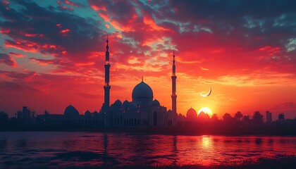 Fototapeta premium illustration of Abstract background for ramadan kareem