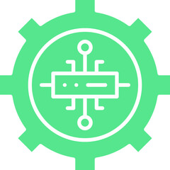 Server Settings icon single vector illustration