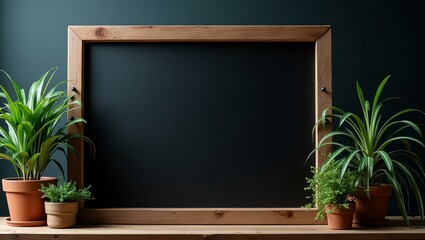 A night sky gradient background offers a blank wooden signage board with ample space for text