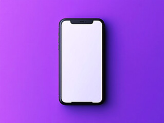 Blank Smartphone on gradient blue background