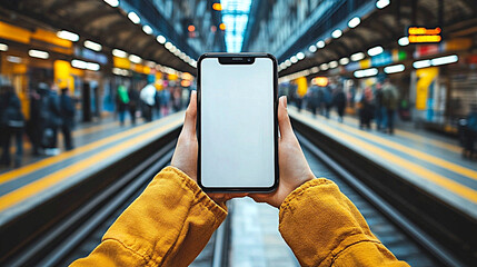 subway platform view