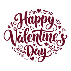 Happy Valentine's Day creative Valentine's Day celebration Valentines day typography lettering design