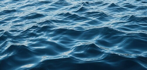 Obraz premium Horizontal background of water surface with small wave