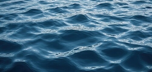 Obraz premium Horizontal background of water surface with small wave